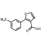 CAS#: 914220-25-0, 5-(3-Methylphenyl)-1,3-oxazole-4-carboxylic acid