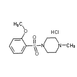 CAS#: 915401-96-6, 1-[(2-Methoxyphenyl)sulfonyl]-4-methylpiperazine hydrochloride (1:1)