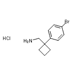 CAS 登录号：915402-09-4， 1-[1-(4-溴苯基)环丁基]甲胺盐酸盐(1:1)