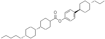CAS 登录号：91545-93-6， 4-(反式-4-丙基环己基)苯基 (1R,1,4R,4'S)-4'-戊基-1,1'-联(环己基)-4-羧酸酯