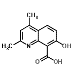 CAS#: 91569-72-1, 7-Hydroxy-2,4-dimethyl-8-quinolinecarboxylic acid