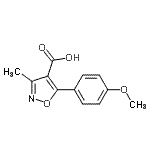 CAS#: 91569-97-0, 5-(4-Methoxyphenyl)-3-methyl-1,2-oxazole-4-carboxylic acid