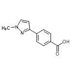 CAS#: 915707-39-0, 4-(1-Methyl-1H-pyrazol-3-yl)benzoic acid