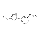 CAS#: 915920-12-6, 5-(Chloromethyl)-2-(3-methoxyphenyl)-1,3-thiazole
