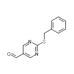 CAS 登录号：915920-15-9， 2-(苄基硫基)-5-嘧啶甲醛