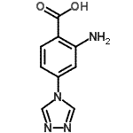CAS 登录号：915920-19-3， 2-氨基-4-(4H-1,2,4-三唑-4-基)苯甲酸