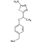 CAS 登录号：915920-35-3， 5-[1-(4-乙基苯氧基)乙基]-1,3,4-噻二唑-2-胺