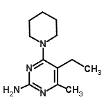 CAS#: 915920-63-7, 5-Ethyl-4-methyl-6-(1-piperidinyl)-2-pyrimidinamine