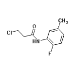 CAS 登录号：915920-93-3， 3-氯-N-(2-氟-5-甲基苯基)丙酰胺