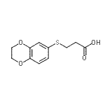 CAS 登录号：915921-00-5， 3-(2,3-二氢-1,4-苯并二氧杂环己-6-基硫基)丙酸