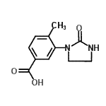 CAS 登录号：915922-14-4， 4-甲基-3-(2-氧代-1-咪唑烷基)苯甲酸