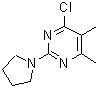 CAS#: 915922-96-2, 4-Chloro-5,6-dimethyl-2-(1-pyrrolidinyl)pyrimidine