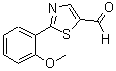 CAS 登录号：915923-15-8， 2-(2-甲氧基苯基)-5-噻唑甲醛