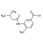 CAS 登录号：915923-60-3， 4-甲基-3-[(3-甲基丁酰基)氨基]苯甲酸