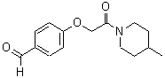 CAS#: 915923-84-1, 4-[2-(4-methyl-1-piperidyl)-2-oxo-ethoxy]benzaldehyde