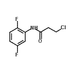 CAS 登录号：915923-95-4， 3-氯-N-(2,5-二氟苯基)丙酰胺
