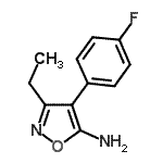 CAS#: 915923-98-7, 3-Ethyl-4-(4-fluorophenyl)-1,2-oxazol-5-amine