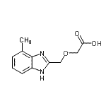 CAS 登录号：915924-02-6， [(4-甲基-1H-苯并咪唑-2-基)甲氧基]乙酸