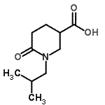 CAS#: 915924-95-7, 1-Isobutyl-6-oxo-3-piperidinecarboxylic acid