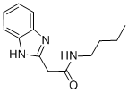 CAS 登录号：91600-55-4， 2-(1H-苯并咪唑-2-基)-N-丁基乙酰胺