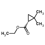 CAS#: 91603-11-1, Ethyl (1R)-2,2-dimethylcyclopropanecarboxylate