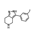 CAS#: 916423-50-2, 3-(3-Fluorophenyl)-4,5,6,7-tetrahydro-2H-pyrazolo[4,3-c]pyridine