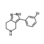 CAS#: 916423-55-7, 3-(3-Bromophenyl)-4,5,6,7-tetrahydro-2H-pyrazolo[4,3-c]pyridine