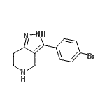 CAS 登录号：916423-56-8， 3-(4-溴苯基)-4,5,6,7-四氢-2H-吡唑并[4,3-c]吡啶