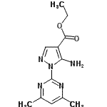 CAS#: 91644-39-2, Ethyl 5-amino-1-(4,6-dimethyl-2-pyrimidinyl)-1H-pyrazole-4-carboxylate