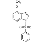 CAS 登录号：916574-87-3， 4-甲氧基-1-(苯磺酰基)-1H-吡咯并[2,3-b]吡啶