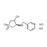 CAS#: 916901-07-0, (4R)-4-[(3-Pyridinylmethyl)amino]tetrahydro-3-thiopheneol 1,1-dioxide dihydrochloride