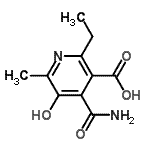 CAS#: 91716-06-2, 4-Carbamoyl-2-ethyl-5-hydroxy-6-methylnicotinic acid