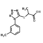 CAS 登录号：917217-91-5， 2-{[1-(3-甲基苯基)-1H-四唑-5-基]硫基}丙酸