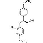 CAS 登录号：917379-11-4， (2S)-3-(2-溴-4-甲氧基苯基)-2-(4-甲氧基苯基)-1-丙醇