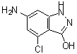 CAS 登录号：91775-38-1， 6-氨基-4-氯-1H-吲唑-3-醇