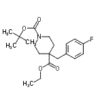 CAS#: 917755-77-2, 4-Ethyl 1-(2-methyl-2-propanyl) 4-(4-fluorobenzyl)-1,4-piperidinedicarboxylate