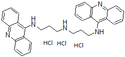 CAS#: 91790-15-7, Bis[3-(acridin-9-ylamino)propyl]amine trihydrochloride