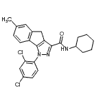 CAS#: 919077-81-9, N-Cyclohexyl-1-(2,4-dichlorophenyl)-6-methyl-1,4-dihydroindeno[1,2-c]pyrazole-3-carboxamide