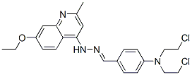 CAS#: 91919-70-9, N-[[4-[Bis(2-Chloroethyl)Amino]Phenyl]Methylideneamino]-7-Ethoxy-2-Methyl-Quinolin-4-Amine