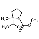 CAS#: 919286-33-2, Methyl 2-isopropyl-2-methyl-1-pyrrolidinecarboxylate