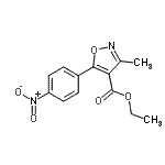 CAS 登录号：91956-02-4， 乙基3-甲基-5-(4-硝基苯基)-1,2-恶唑-4-羧酸酯