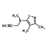 CAS#: 92087-70-2, N,3,4-Trimethyl-N-(2-propyn-1-yl)-1,2-oxazol-5-amine