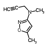 CAS 登录号：92087-99-5， N,5-二甲基-N-(2-丙炔-1-基)-1,2-恶唑-3-胺