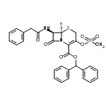 CAS#: 92096-37-2, Diphenylmethyl (6R,7R)-3-[(methylsulfonyl)oxy]-8-oxo-7-[(phenylacetyl)amino]-5-thia-1-azabicyclo[4.2.0]oct-2-ene-2-carboxylate