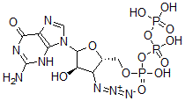 CAS#: 92117-26-5, 9-(3'-Azido-3'-Deoxy-beta-Xylofuranosyl)Guanine 5'-Triphosphate