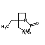 CAS#: 92145-64-7, 1-(2,2-Diethyl-1-azetidinyl)ethanone