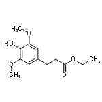CAS 登录号：92157-61-4， 乙基3-(4-羟基-3,5-二甲氧基苯基)丙酸酯