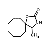 CAS 登录号：92244-64-9， 4-甲基-1-氧杂-3-氮杂螺[4.7]十二烷-2-酮