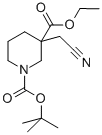 CAS#: 923009-49-8, 3-(Cyanomethyl)-1,3-Piperidinedicarboxylic Acid 1-(1,1-Dimethylethyl) 3-Ethyl Ester