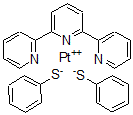 CAS 登录号：92388-66-4， 苯硫醇-(2,2',2''-三联吡啶)铂 II